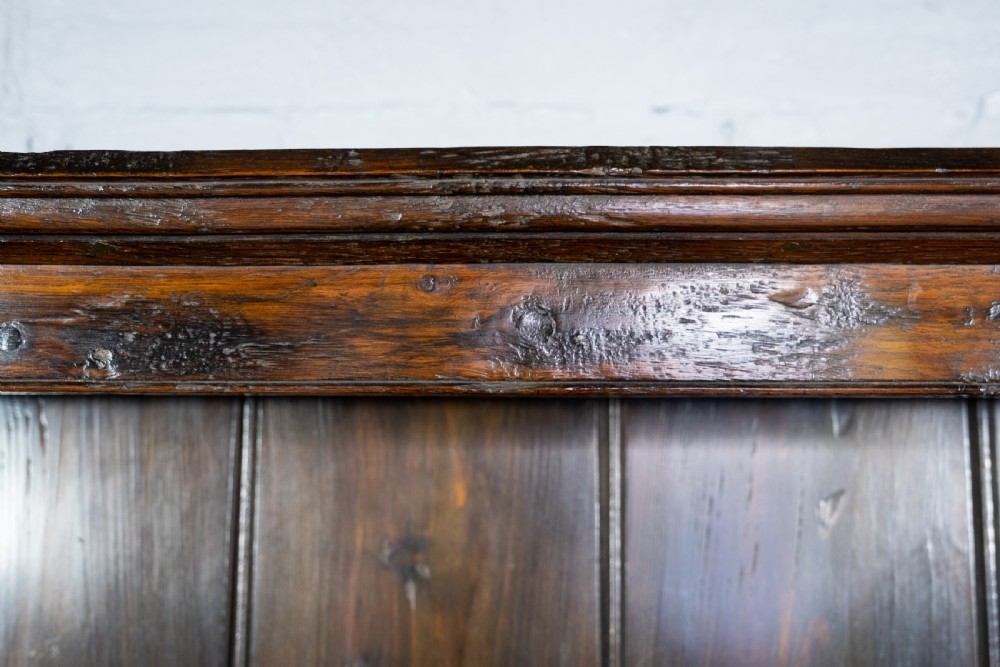 George III Period English Oak Dresser With Rack. View VII