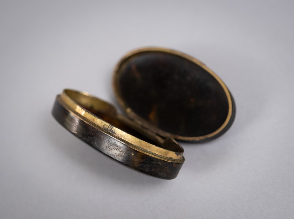 19th Century Tortoiseshell & Gilt Metal 'Leaf' Snuff Box View VII