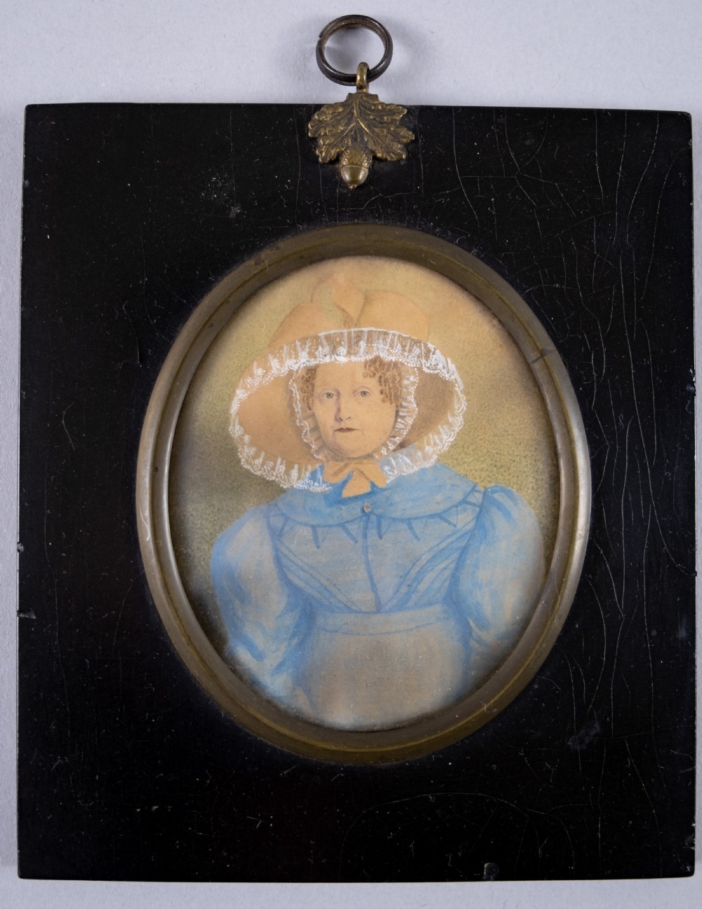 'Rachel' & 'Robt Boulton' by J. Bradley of Suffolk, 1828 - Pair of Georgian Portrait Miniatures. View II
