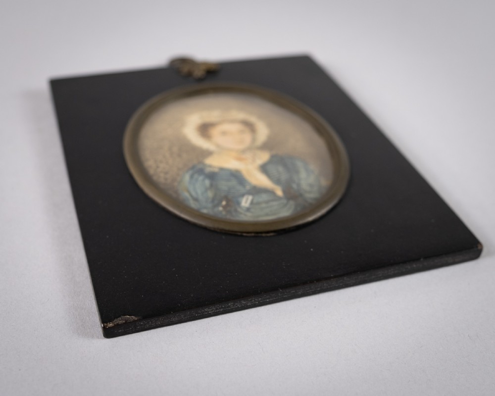 'Rachel' & 'Robt Boulton' by J. Bradley of Suffolk, 1828 - Pair of Georgian Portrait Miniatures. View VIII