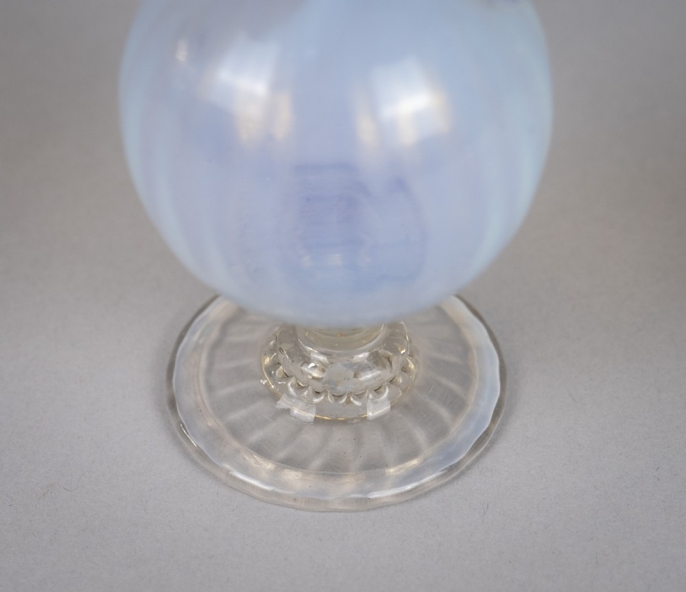 Venetian Revivalist Hand Blown Opalescent Glass Ewer, c.1890 View IX