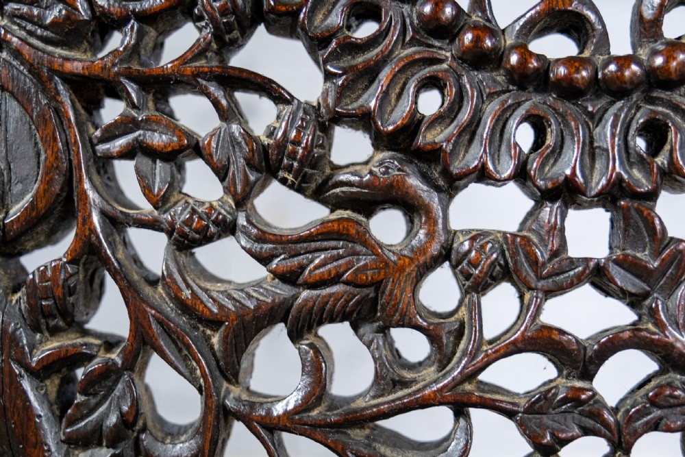 19th Century Burmese Anglo-Indian Carved Rosewood Chair. View VI