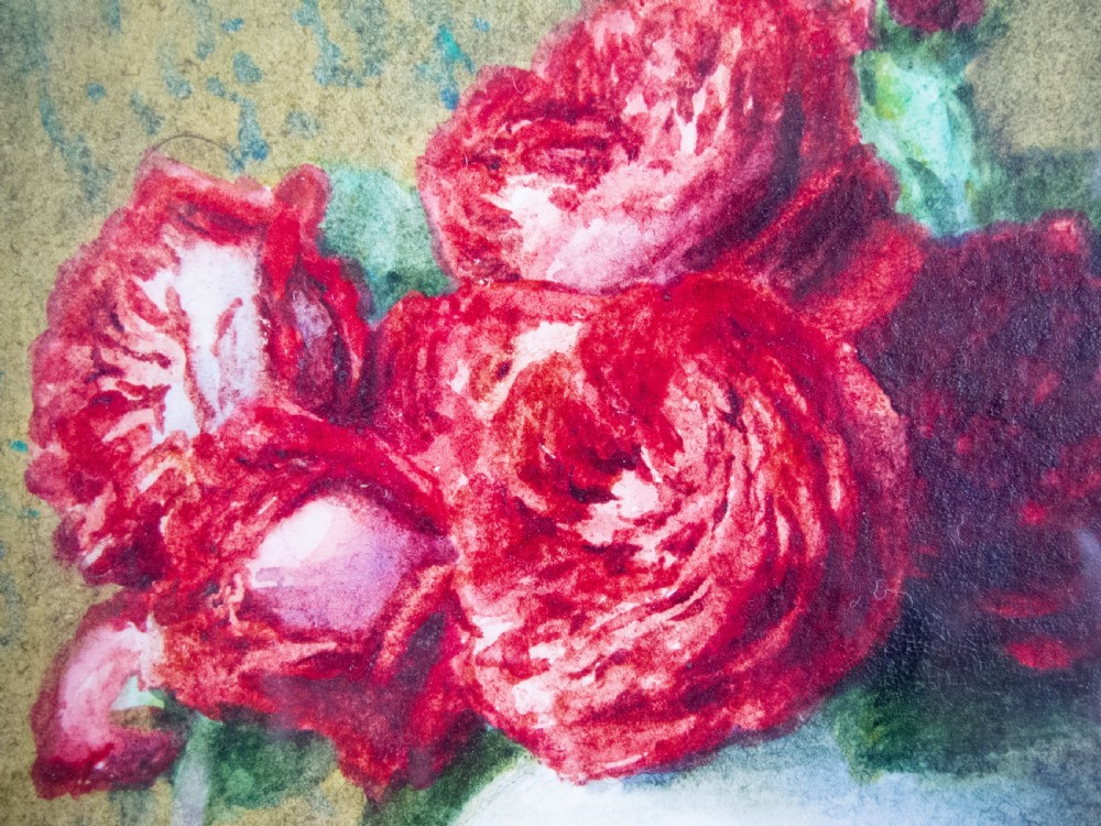 Isidore Rosenstock (1880-1956) - Still Life Of Roses In A Chinese Jar. Signed Watercolour, c.1920 View V