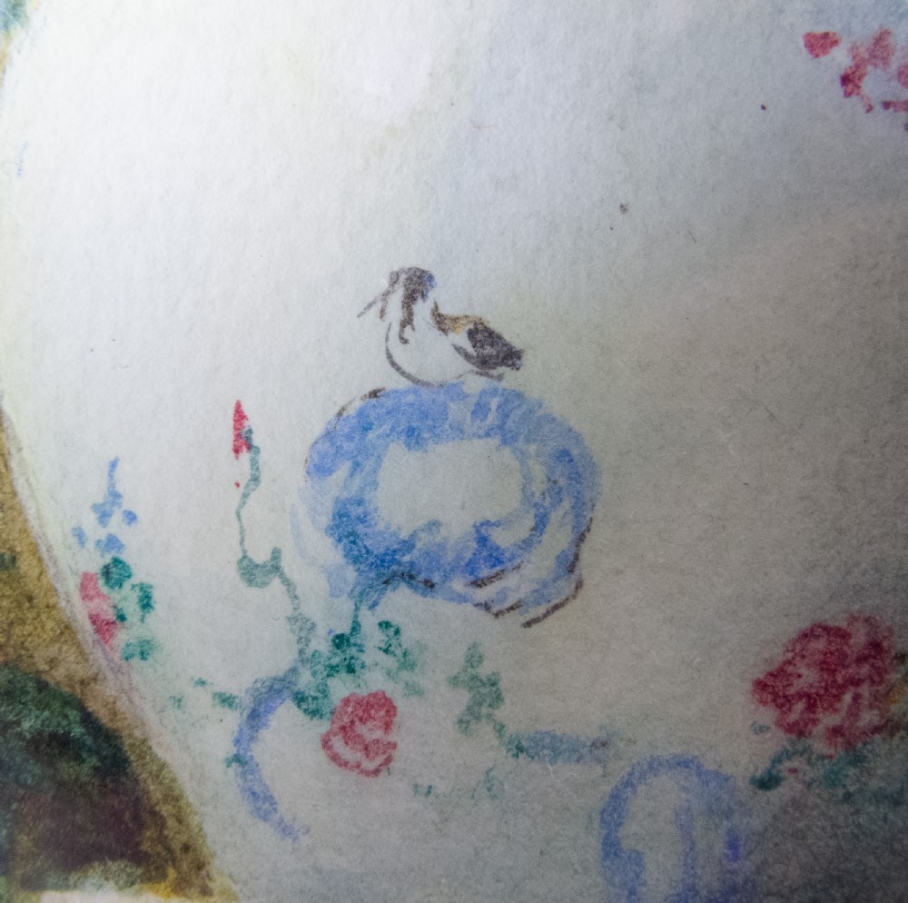 Isidore Rosenstock (1880-1956) - Still Life Of Roses In A Chinese Jar. Signed Watercolour, c.1920 View VI