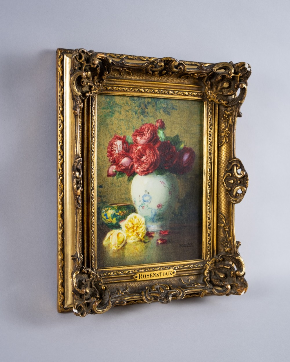 Isidore Rosenstock (1880-1956) - Still Life Of Roses In A Chinese Jar. Signed Watercolour, c.1920 View XI