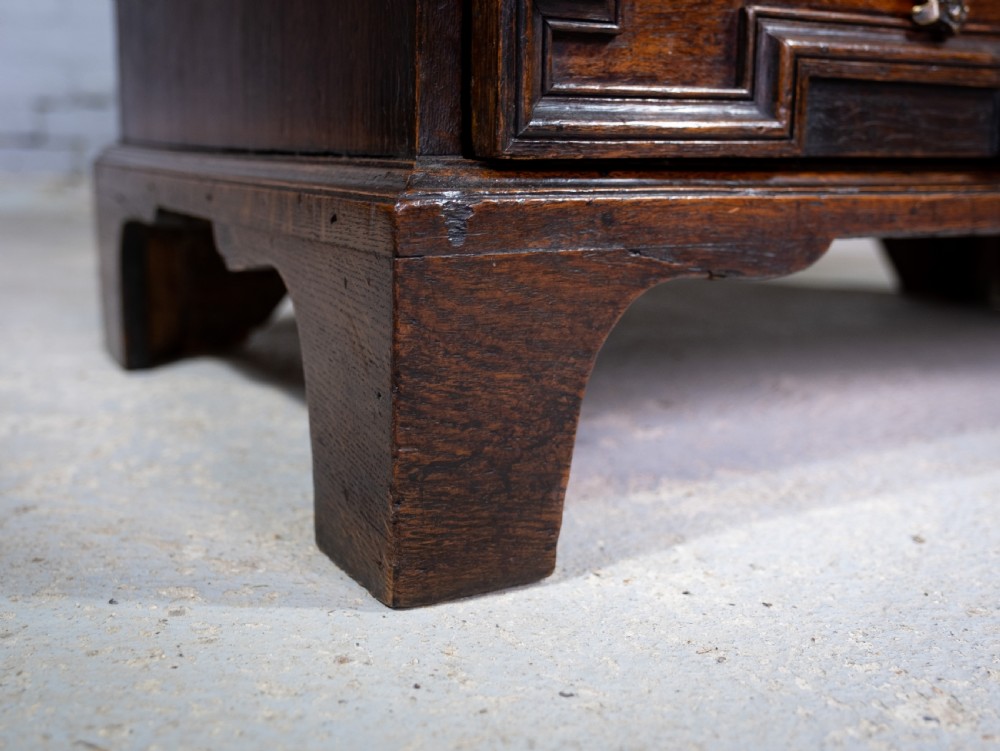 18th Century & Later Geometric Oak Chest Of Drawers. View X