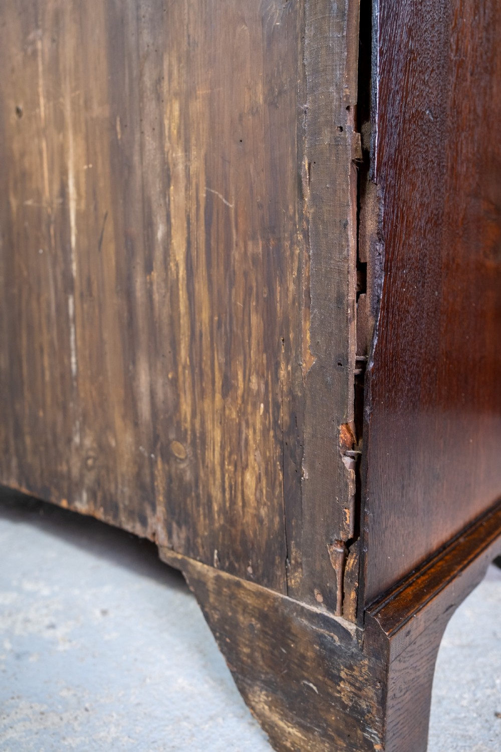 18th Century & Later Geometric Oak Chest Of Drawers. View XVI