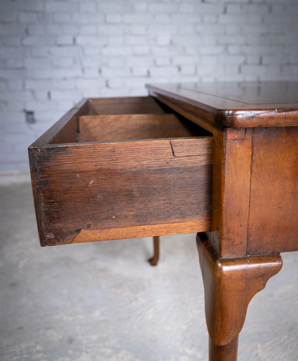 Fine George III Mahogany Single Drawer Side Table. View IV