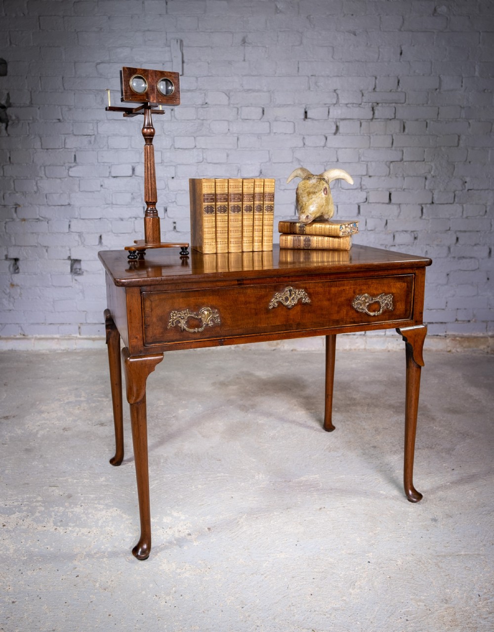 Fine George III Mahogany Single Drawer Side Table. View XIV