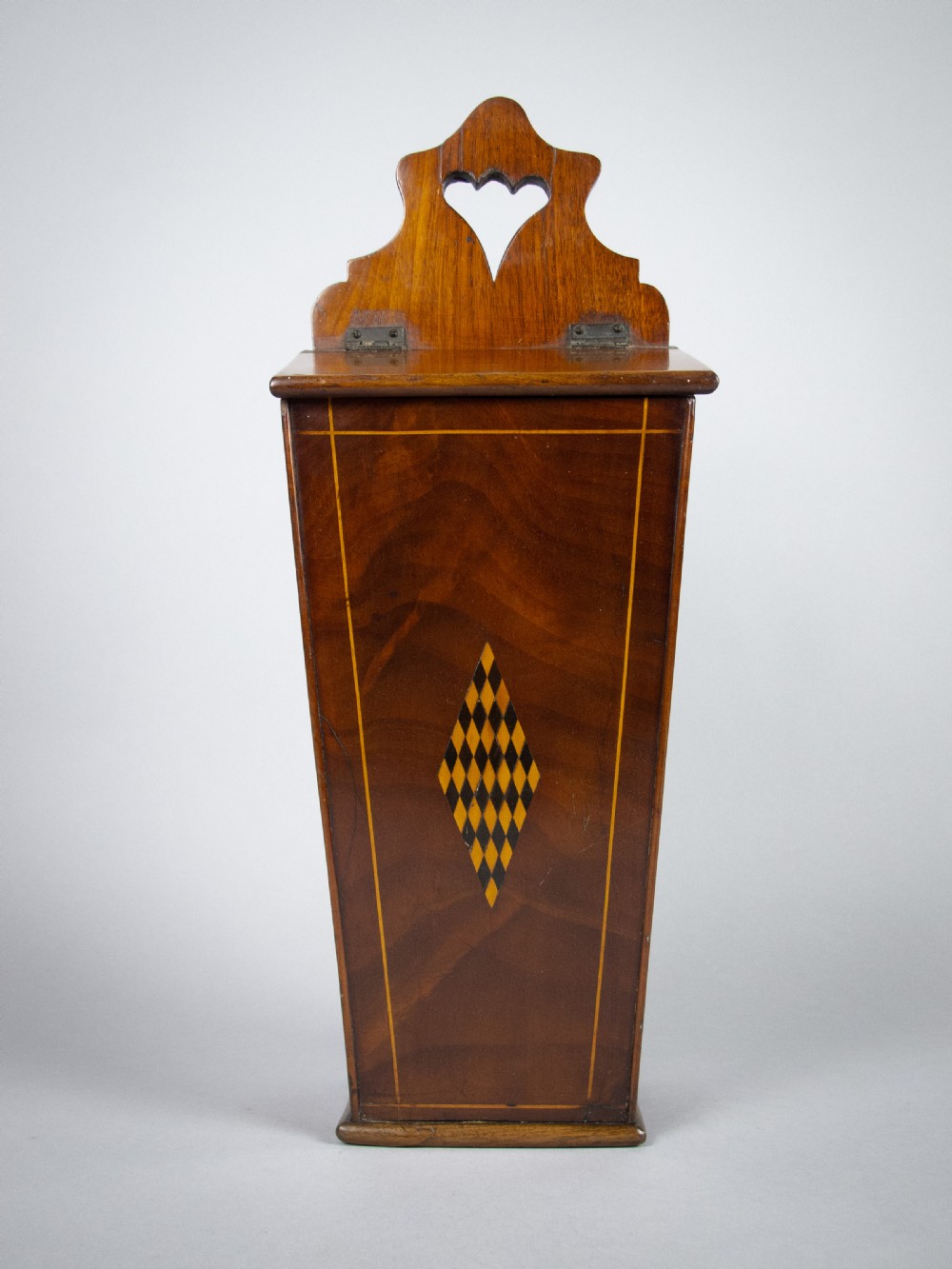 18th Century George III Mahogany Candle Box.