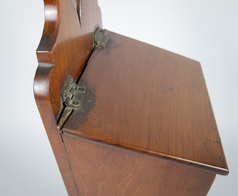 18th Century George III Mahogany Candle Box. View VI
