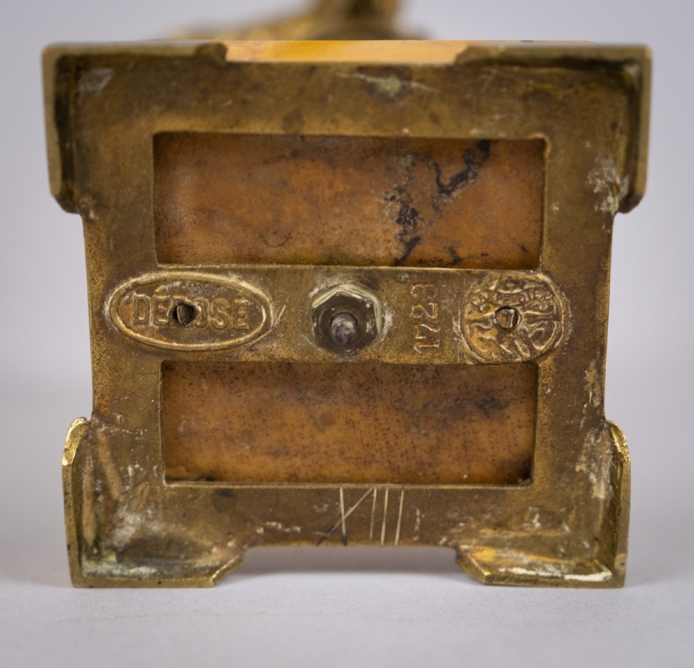 Gilt Bronze & Marble Eagle Pocket Watch Holder by Deposé, c.1890. View VII