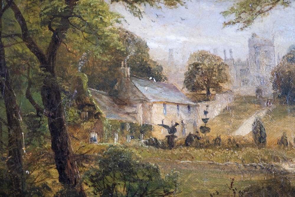 David Payne (1843-1894) 'A Glimpse Of Haddon Hall'. Signed Verso. Oil On Canvas. View III
