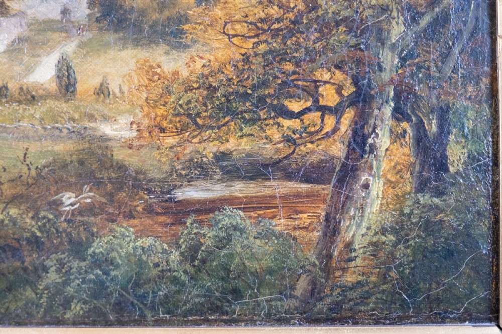 David Payne (1843-1894) 'A Glimpse Of Haddon Hall'. Signed Verso. Oil On Canvas. View V