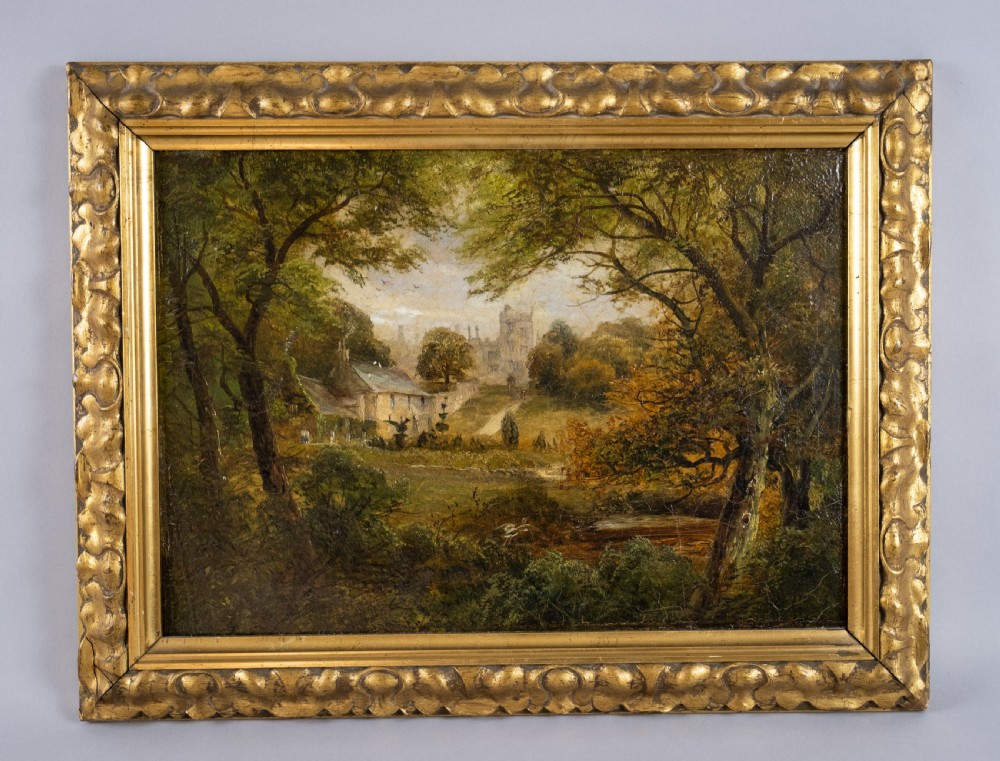 David Payne (1843-1894) 'A Glimpse Of Haddon Hall'. Signed Verso. Oil On Canvas. View VI