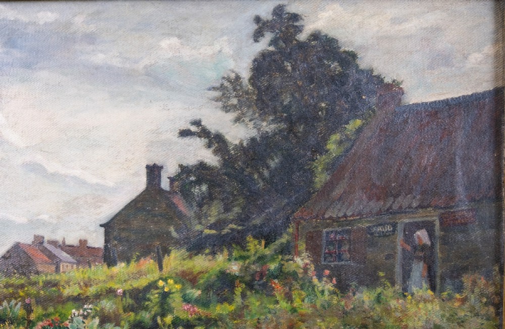 1895 'The Village Of Kilburn' (Lancashire) by Emily M. Prowde. Oil On Canvas. View V