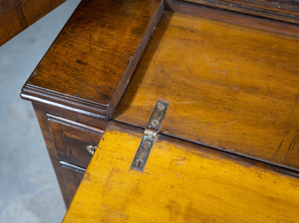 George II Walnut Featherbanded Secretaire c.1740-1760. View VI