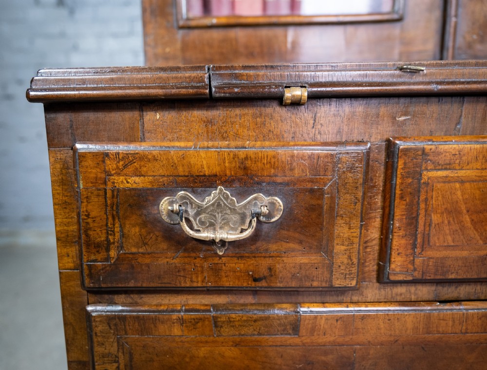 George II Walnut Featherbanded Secretaire c.1740-1760. View VIII