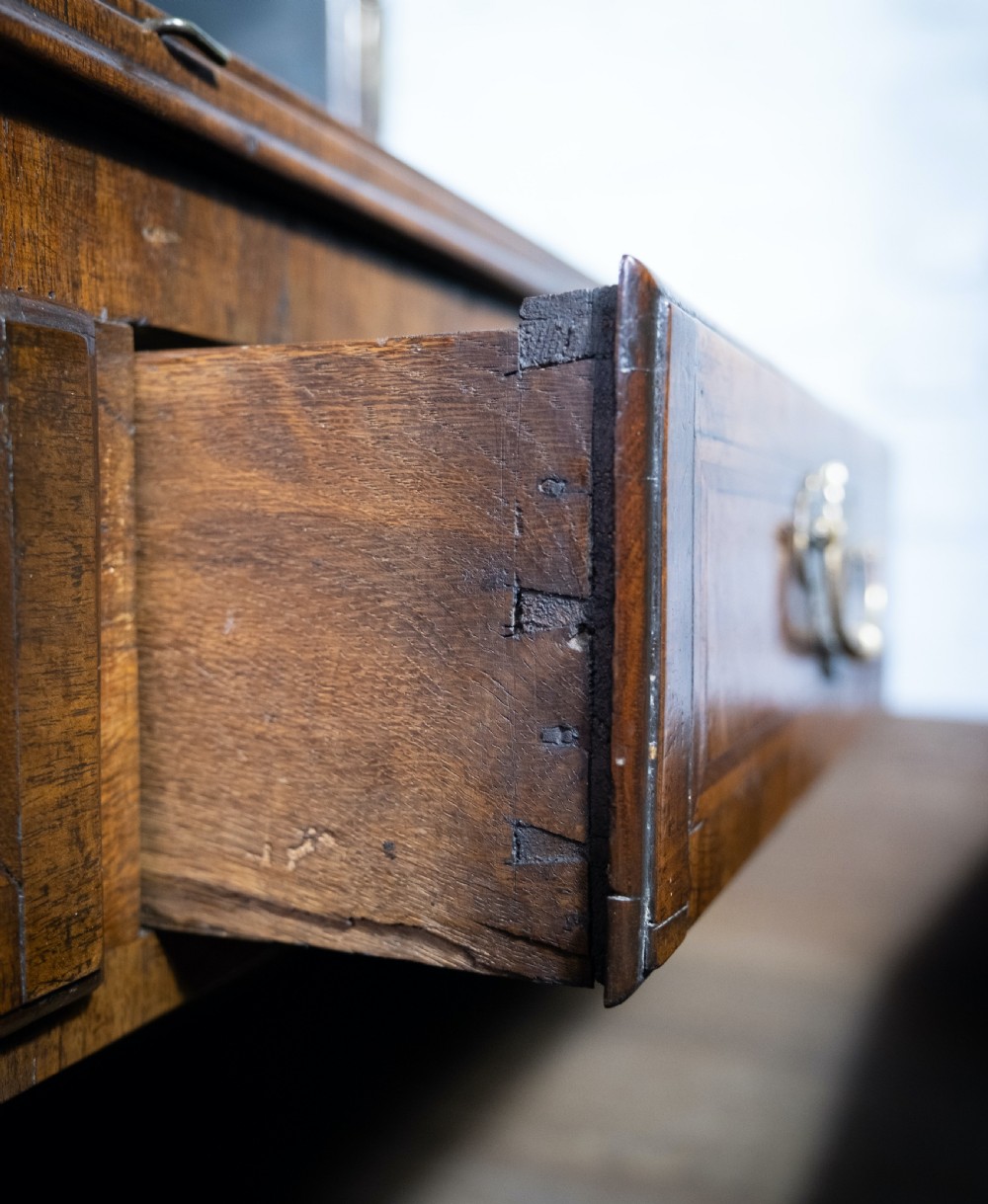 George II Walnut Featherbanded Secretaire c.1740-1760. View XI