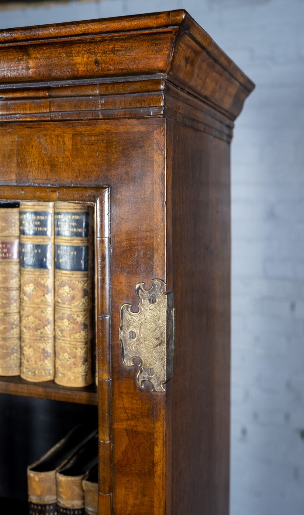 George II Walnut Featherbanded Secretaire c.1740-1760. View XIII