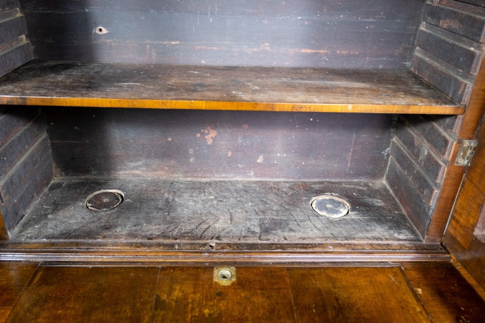 George II Walnut Featherbanded Secretaire c.1740-1760. View XIX