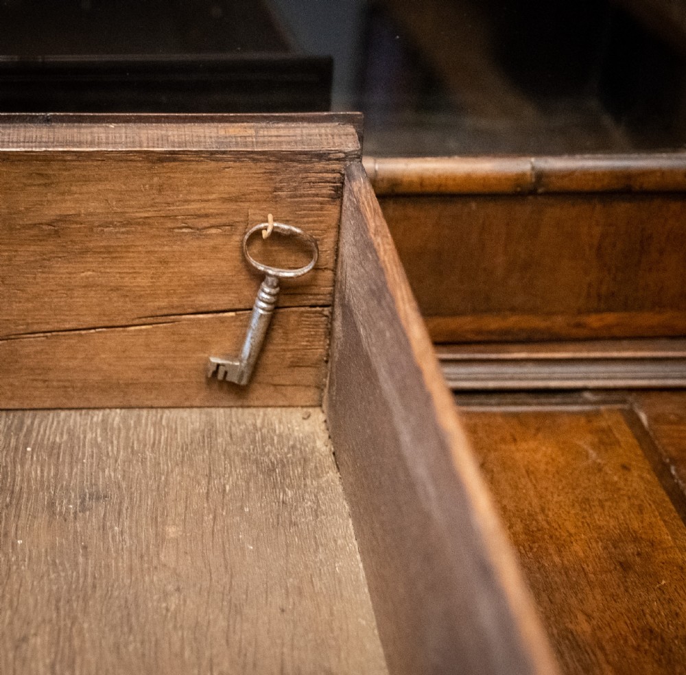 George II Walnut Featherbanded Secretaire c.1740-1760. View XXIII