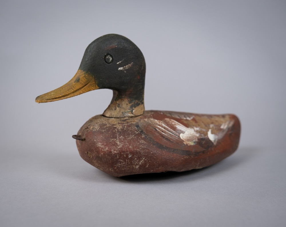 Early 20th Century Carved Painted Decoy Mallard Duck View II