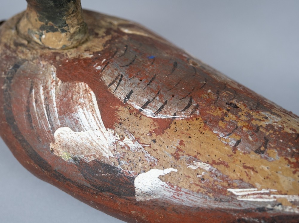Early 20th Century Carved Painted Decoy Mallard Duck View IX