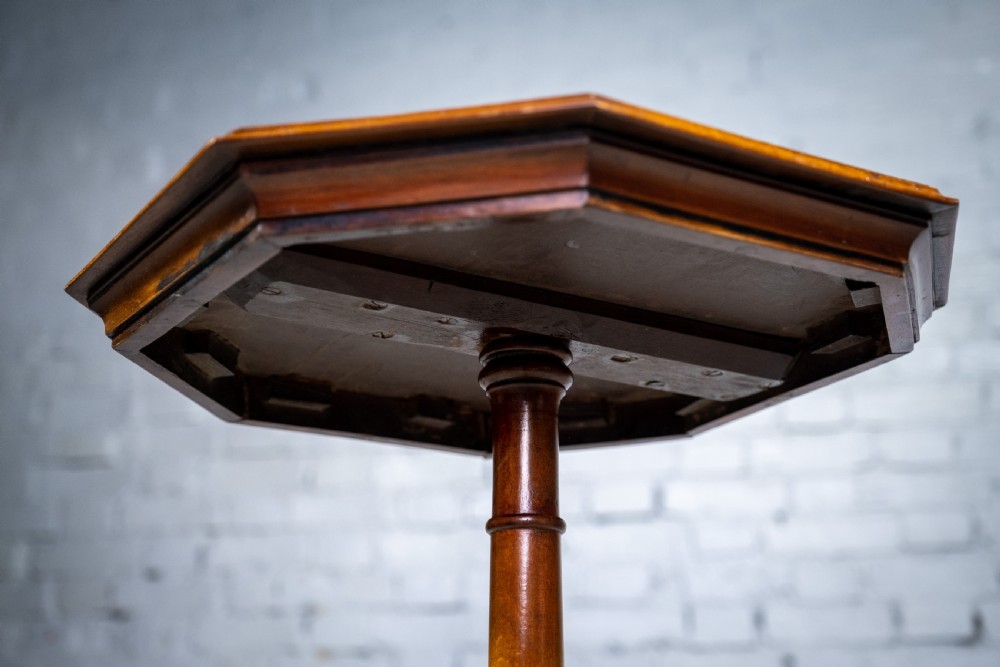 Fine 19th Century Parquetry Inlaid Star Tripod Table. View VIII