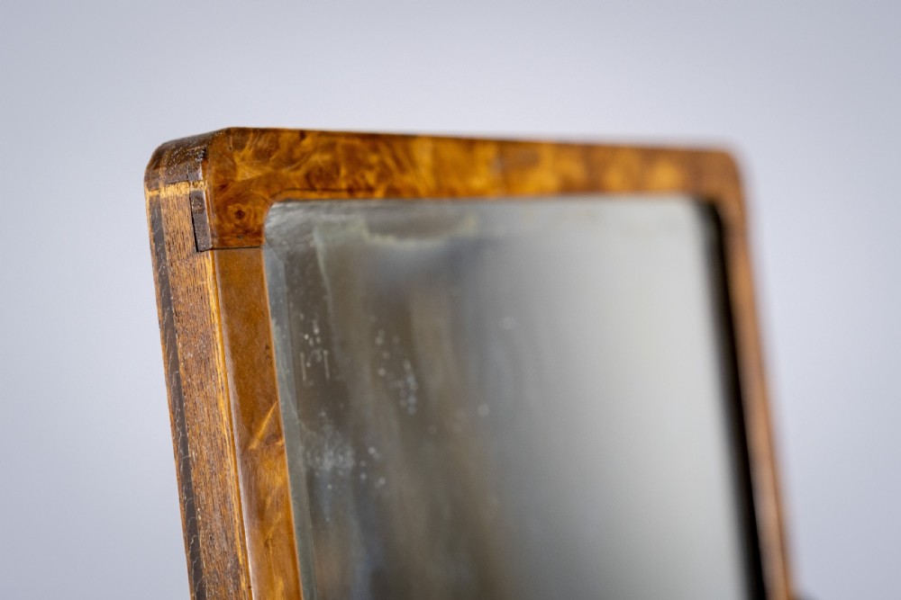 Campaign Style Burr Walnut & Mahogany Folding Vanity Box View XI