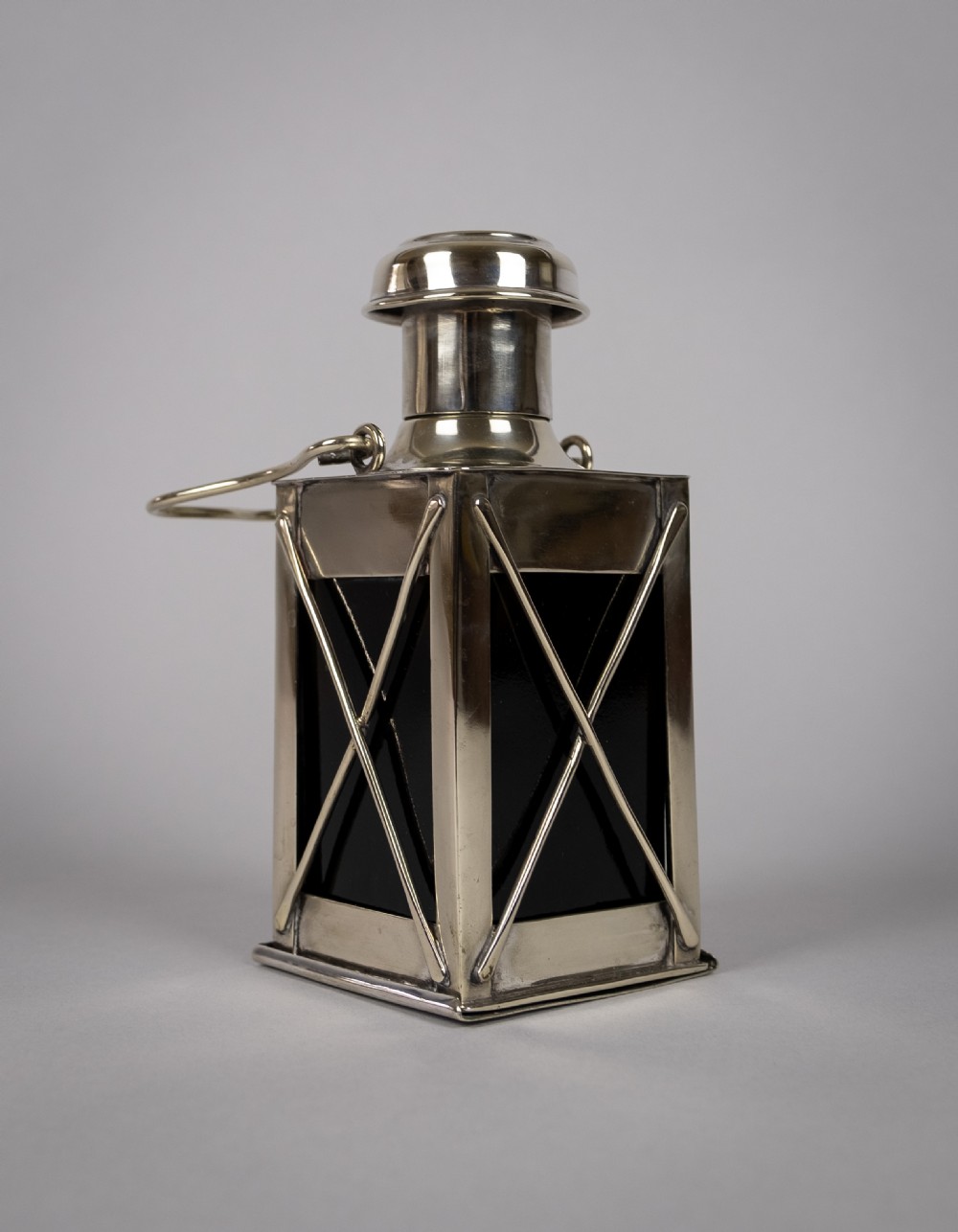 Novelty Silver Plate Lantern Decanter by Marples & Co, c.1910 View IX