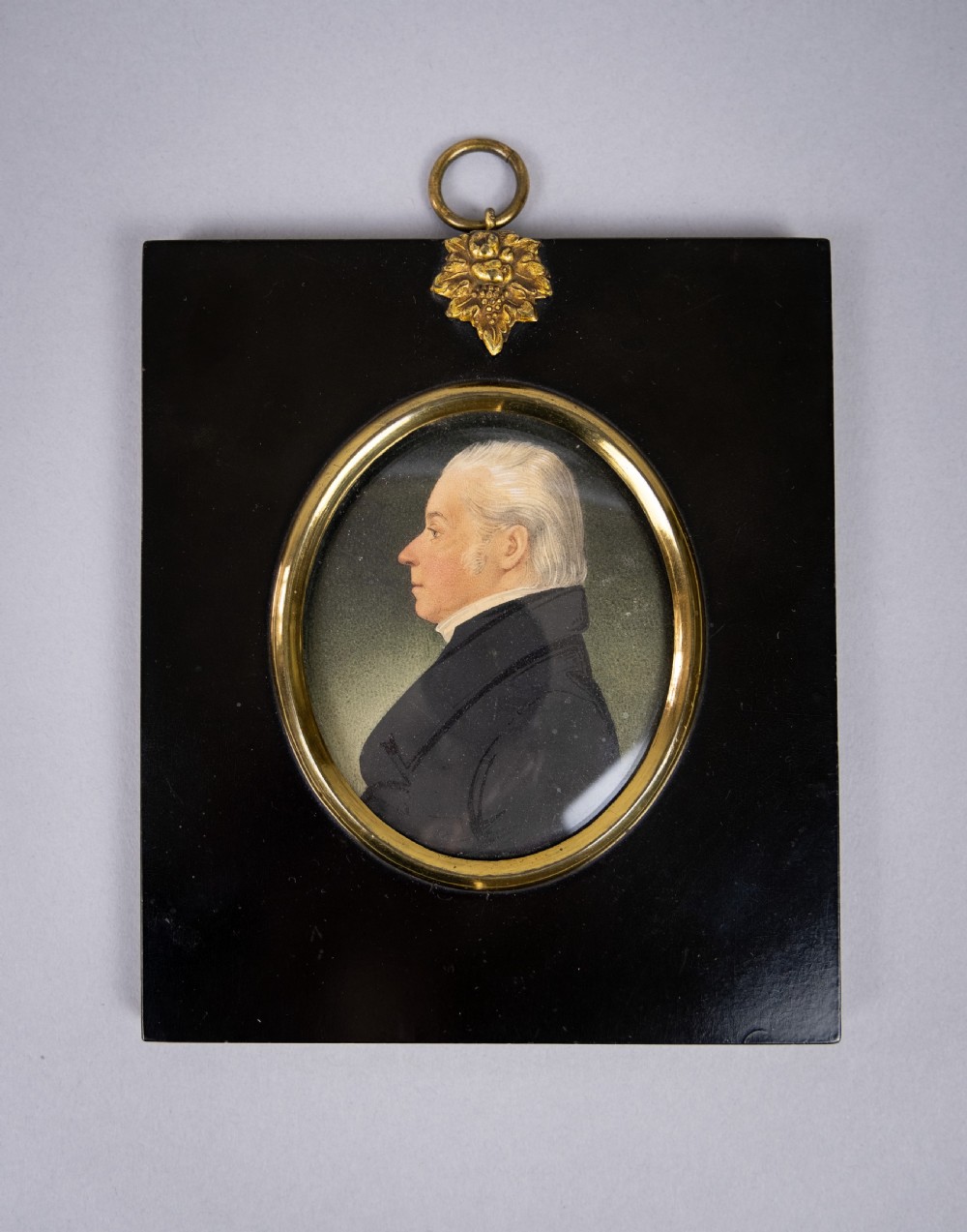 Portrait Miniature Of Thomas Littlewood at Windsor, December 1822. Watercolour.