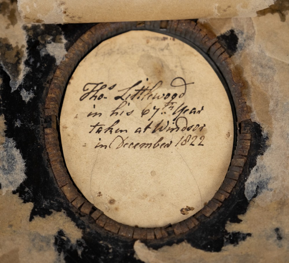 Portrait Miniature Of Thomas Littlewood at Windsor, December 1822. Watercolour. View IV