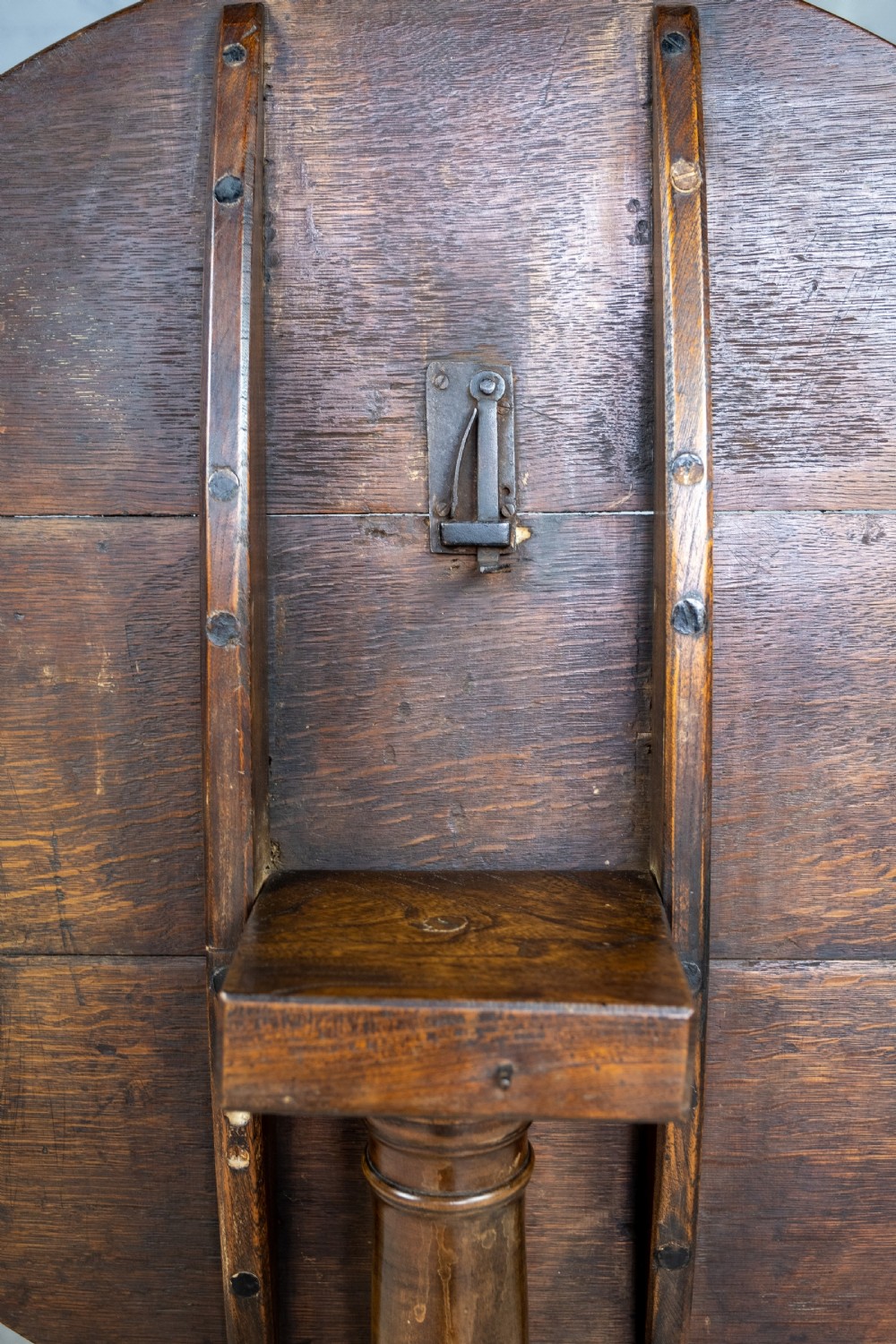 George III Provincial Oak Tilt Top Table, c.1760 View VIII