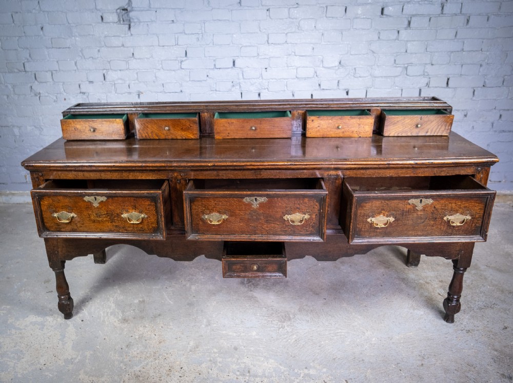 Early 18th Century Joined Oak Dresser, c.1720. View IV