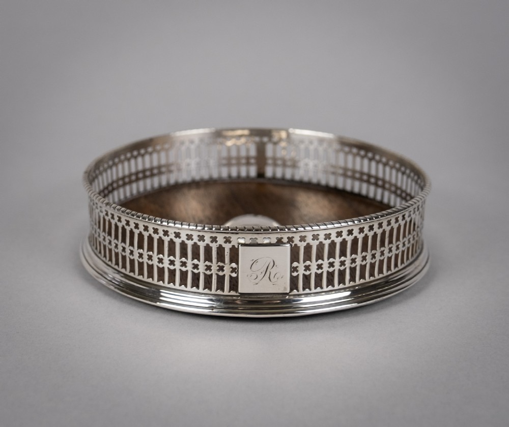 George III Sterling Silver Wine Coaster View II