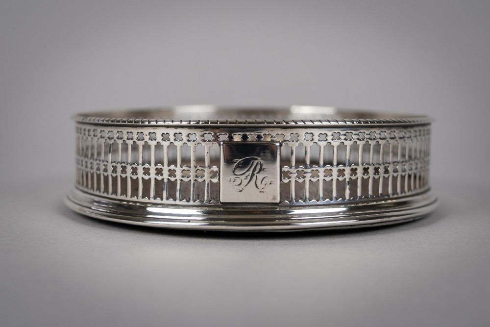 George III Sterling Silver Wine Coaster View V