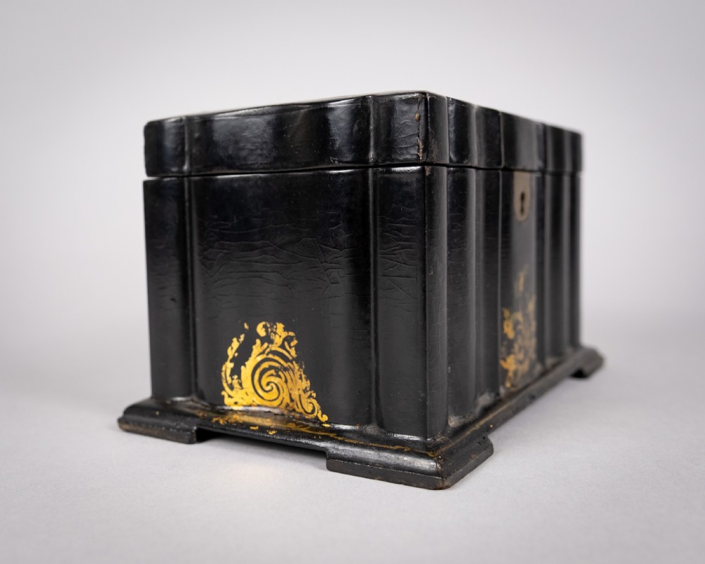 Victorian Papier Mache Mother Of Pearl Tea Caddy, c.1860 View XIII