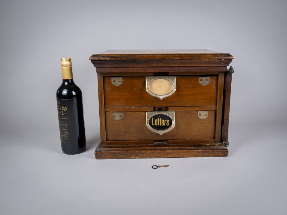 Amberg Patent Double Filing Cabinet With Key, c.1900 View VI