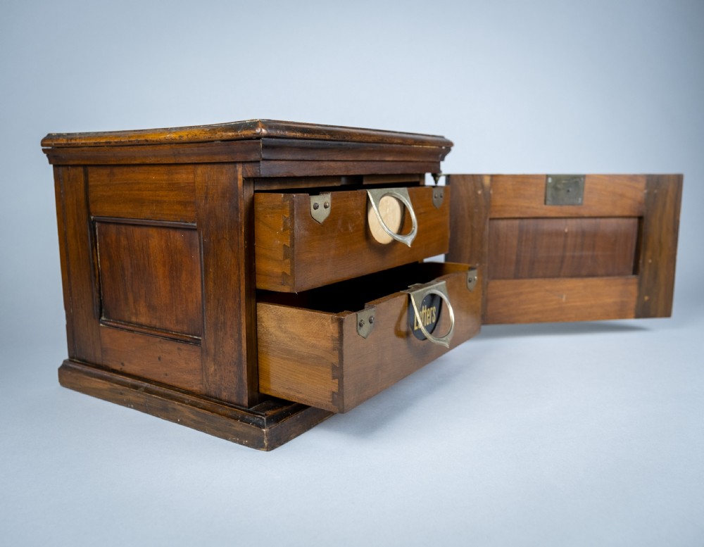 Amberg Patent Double Filing Cabinet With Key, c.1900 View VII