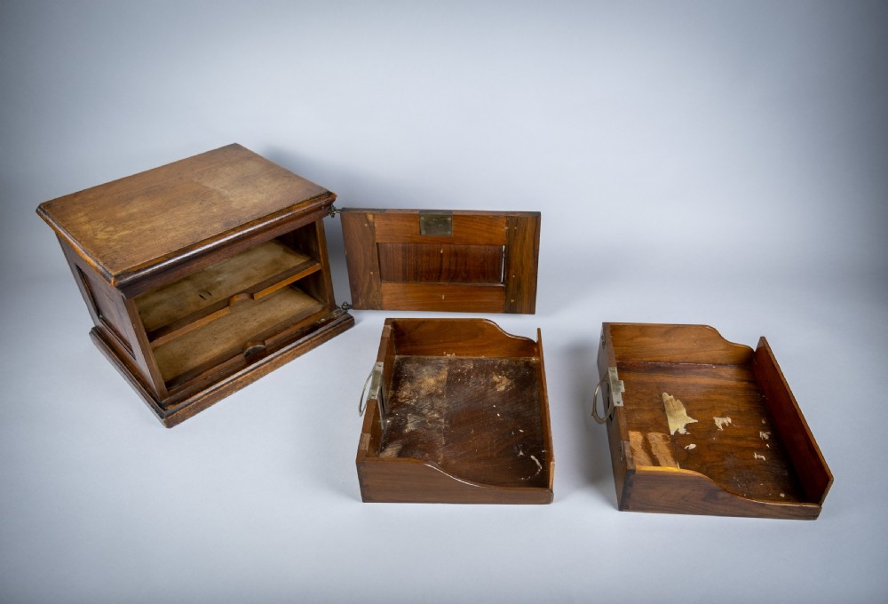 Amberg Patent Double Filing Cabinet With Key, c.1900 View XV