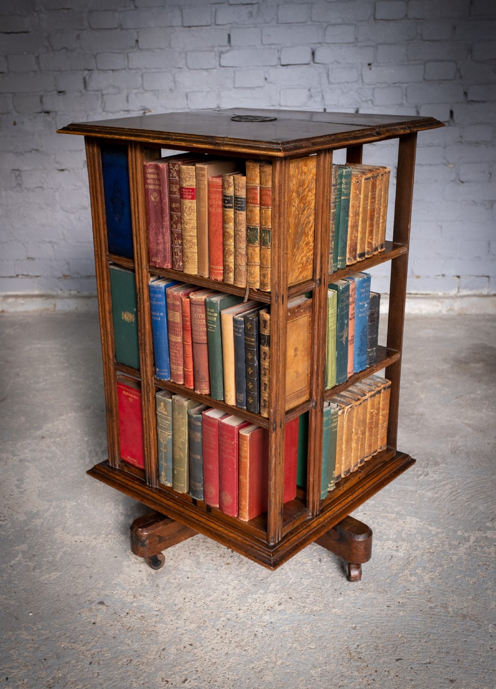 Revolving Bookcase Made From Nelson's Flagship 'Foudroyant', by Goodall, Lamb & Heighway. View II