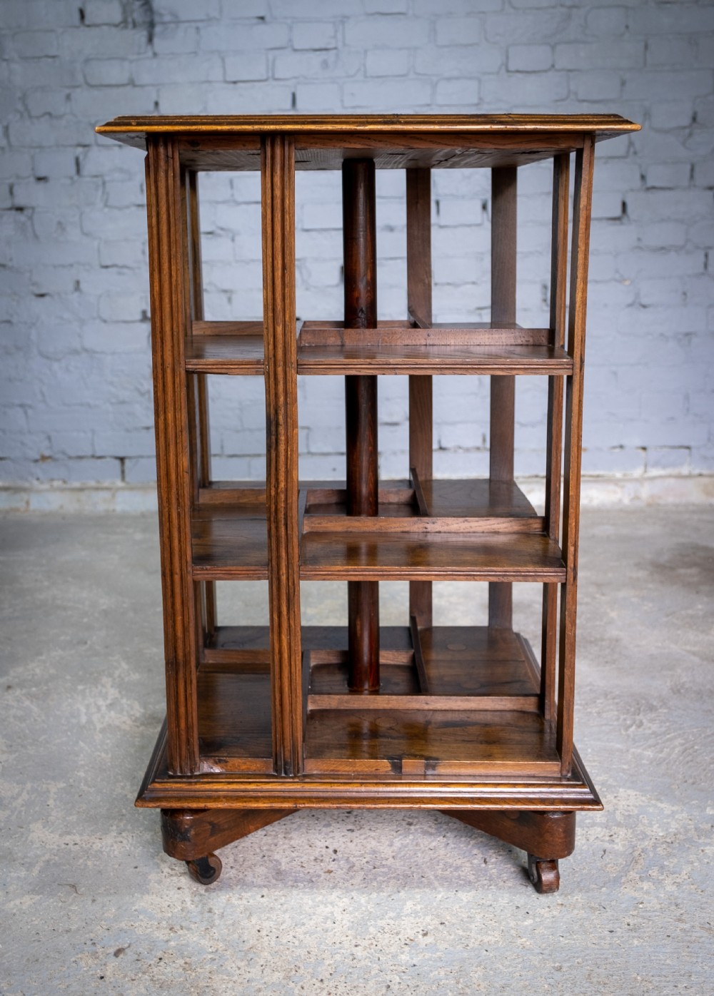 Revolving Bookcase Made From Nelson's Flagship 'Foudroyant', by Goodall, Lamb & Heighway. View IV