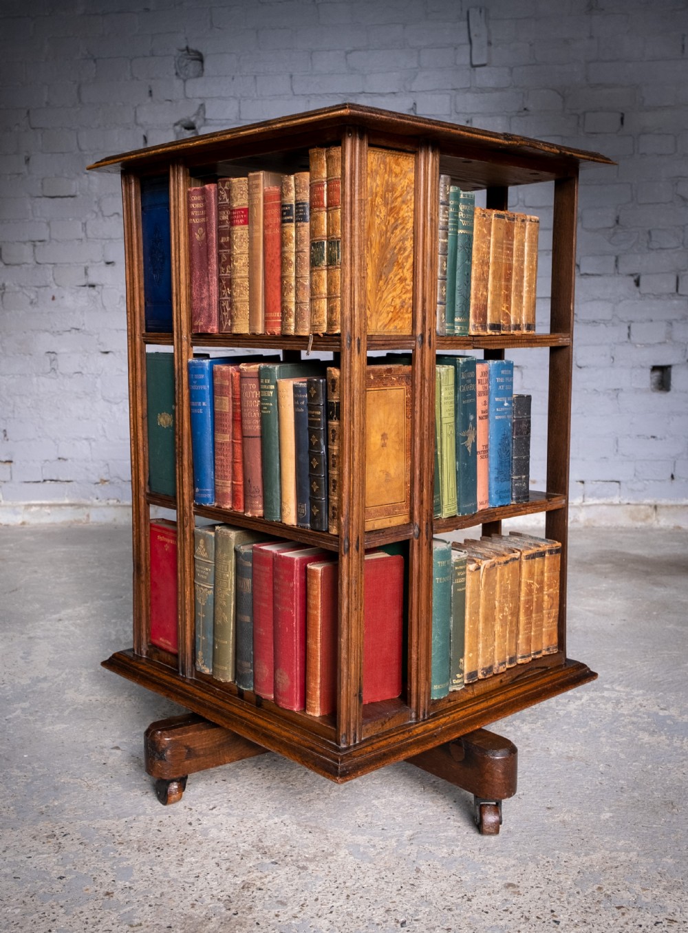 Revolving Bookcase Made From Nelson's Flagship 'Foudroyant', by Goodall, Lamb & Heighway. View X