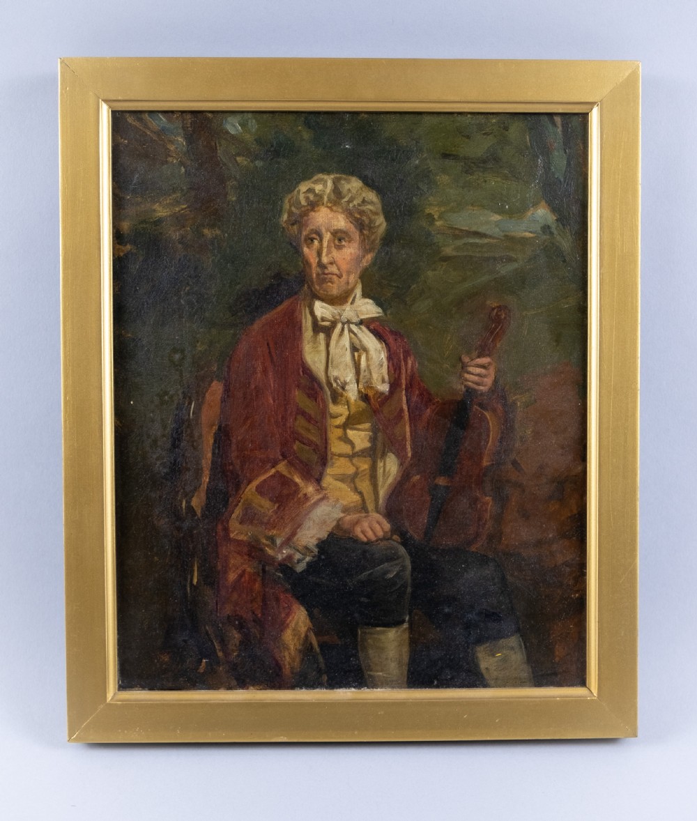Early 19th Century Portrait Of A Violinist - Oil On Canvas, English School. View V