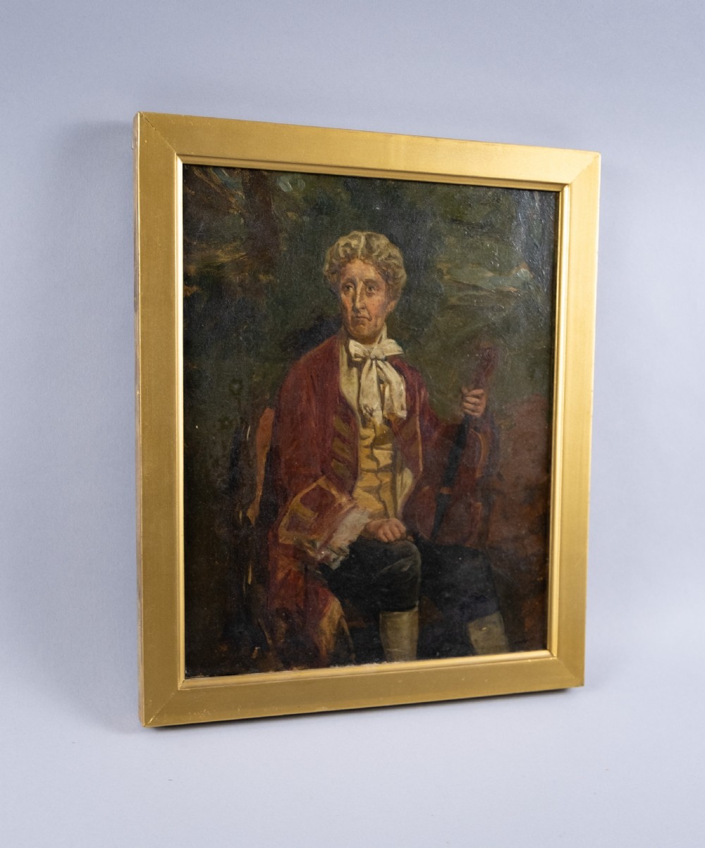 Early 19th Century Portrait Of A Violinist - Oil On Canvas, English School. View VI