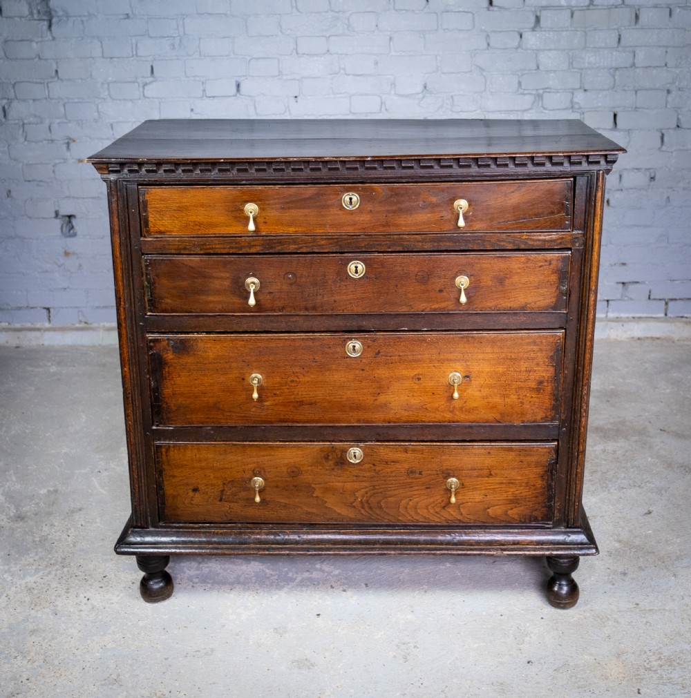 George II Estate Made Oak Chest Of Drawers, c.1740