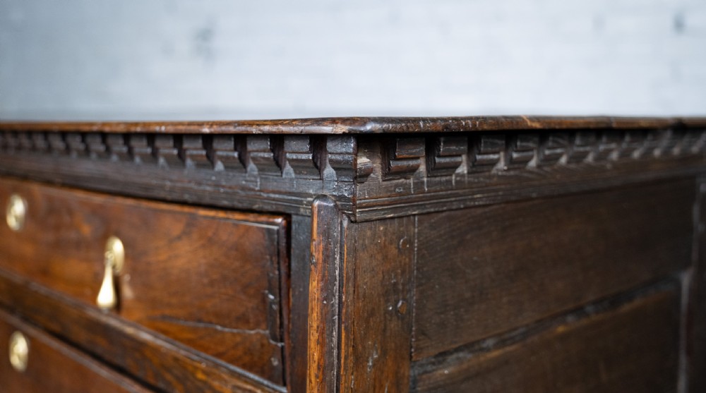 George II Estate Made Oak Chest Of Drawers, c.1740 View X