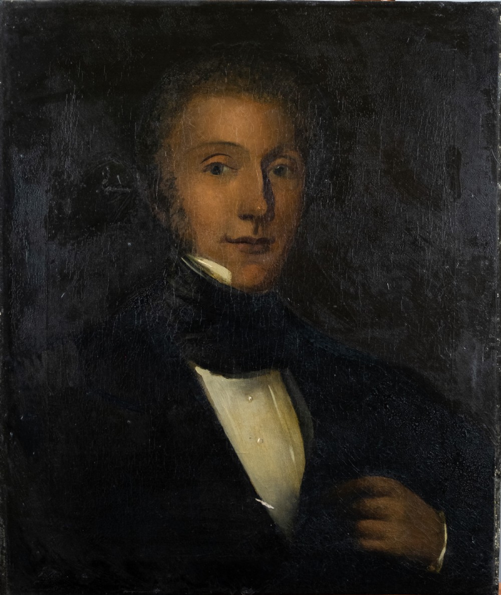 19th Century Portrait Of Sir John Montefiore. Oil On Canvas. English School. View II