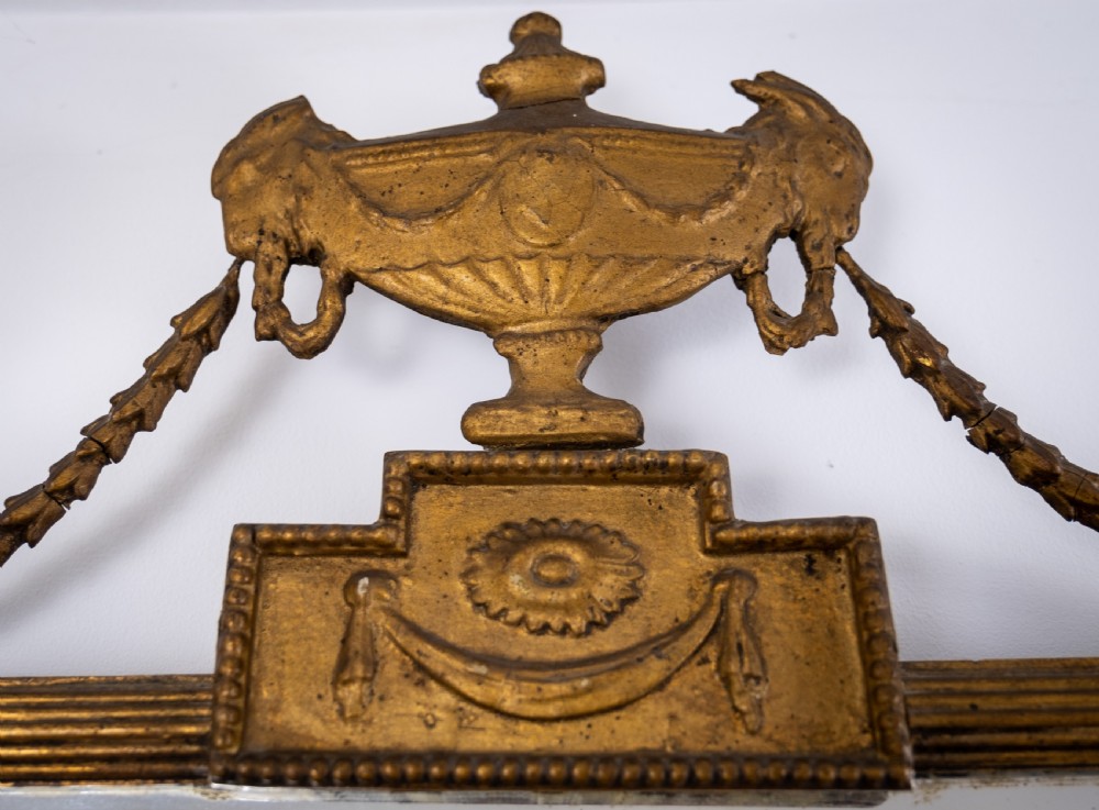 Early 19th Century French Neoclassical Pier Mirror With Rams' Head Decoration View IX